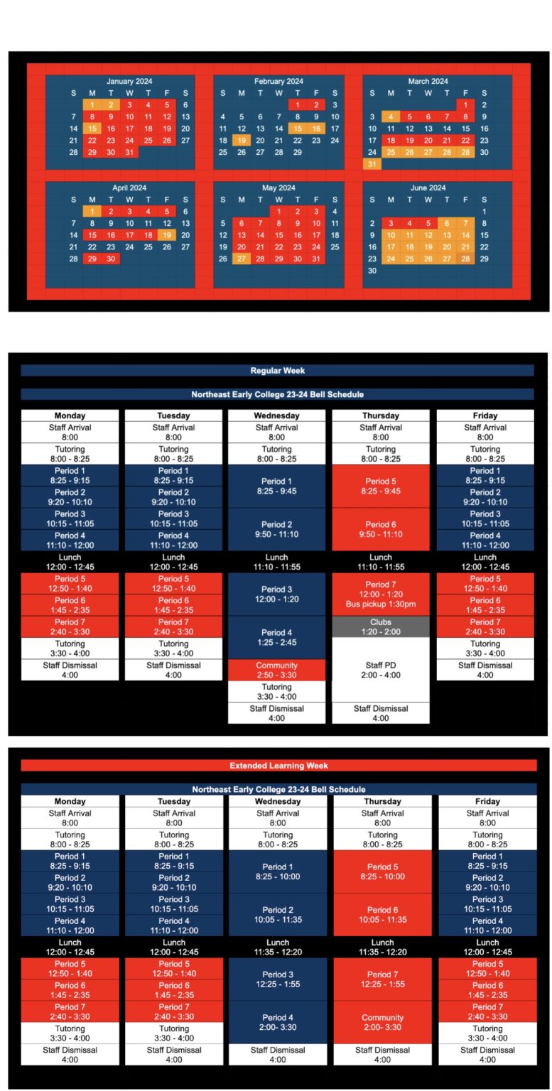 Northeast Early College » NEC 2024 Bell Schedule